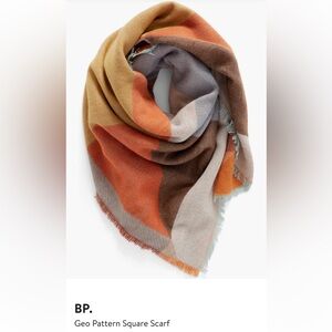 bp geo square pattern scarf